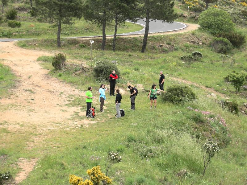 El grup fa una paradeta a la zona de Vinyes Mortes