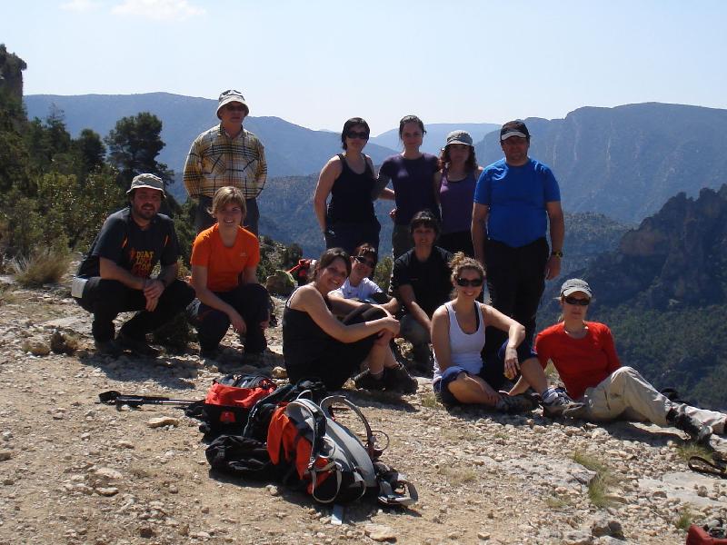 El grup al mirador