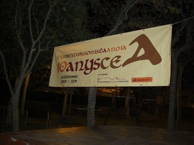 Pancarta dels 10 anys del CEA