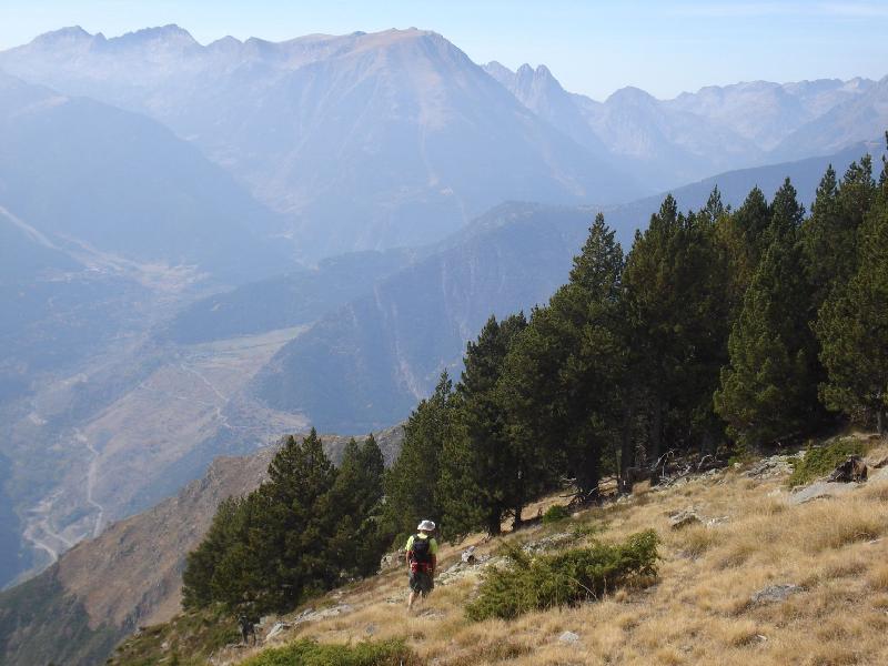 Vista del Encantats des del Coll de Caubo