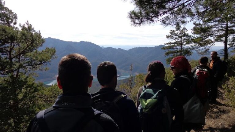 observant el Panta de la Baells