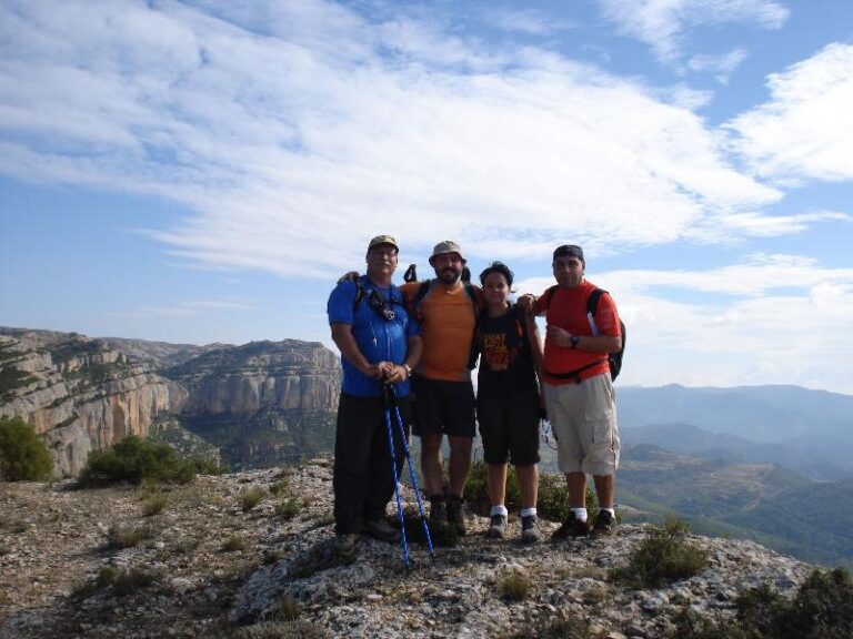 En Joan, en Jordi, la Montse i en Manuel a la Punta del Boter