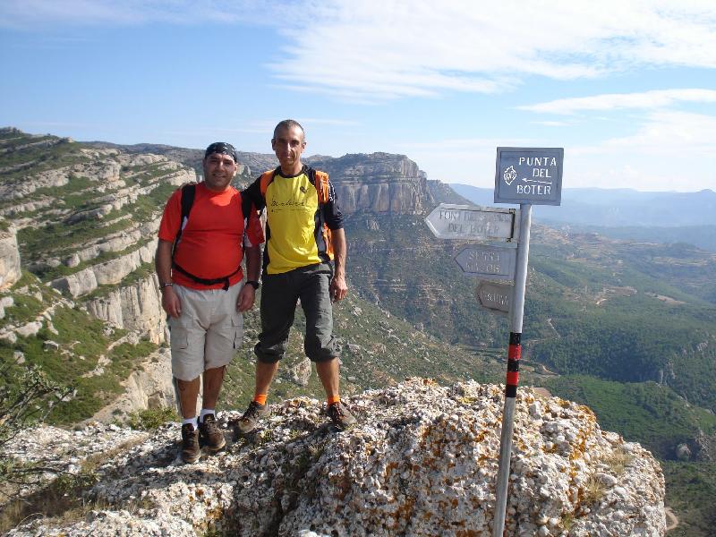 Els cosins Manuel i Carlos a la Punta de Boter
