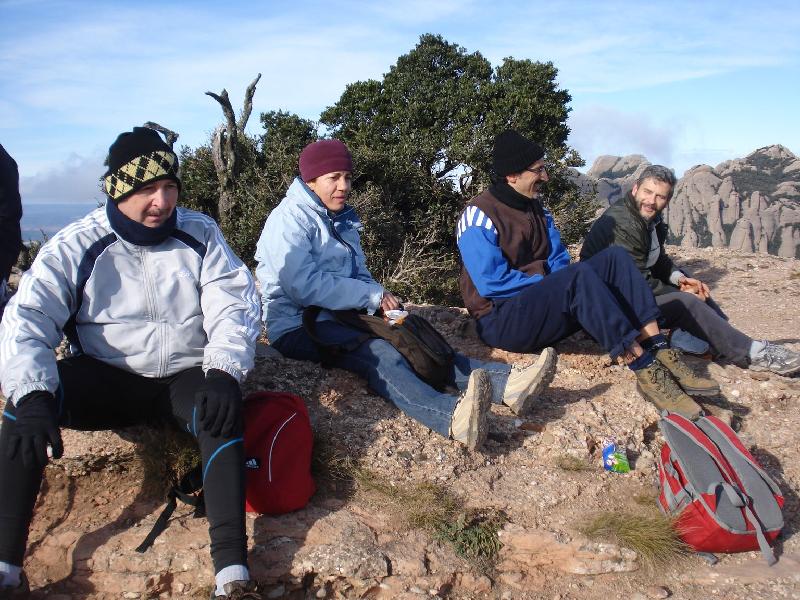 Esmorzant a la Miranda de Santa Magdalena