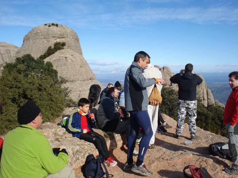 Esmorzant a la Miranda de Santa Magdalena