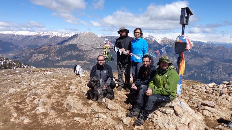 foto del grup al cim de la gallina pelada