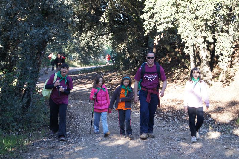 Arribada dels caminaires al esmorzar