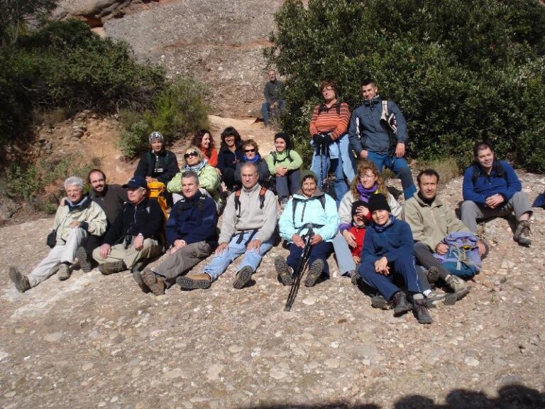 Foto del grup al Refugi