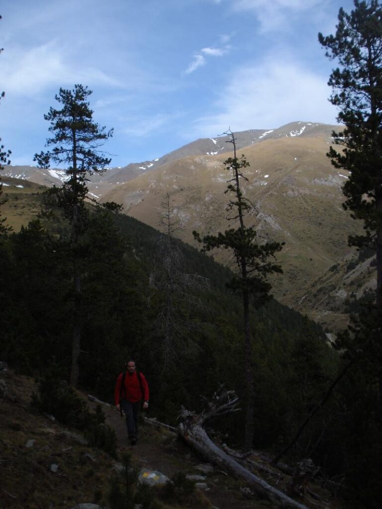 En Marc amb el Puigmal al darrera