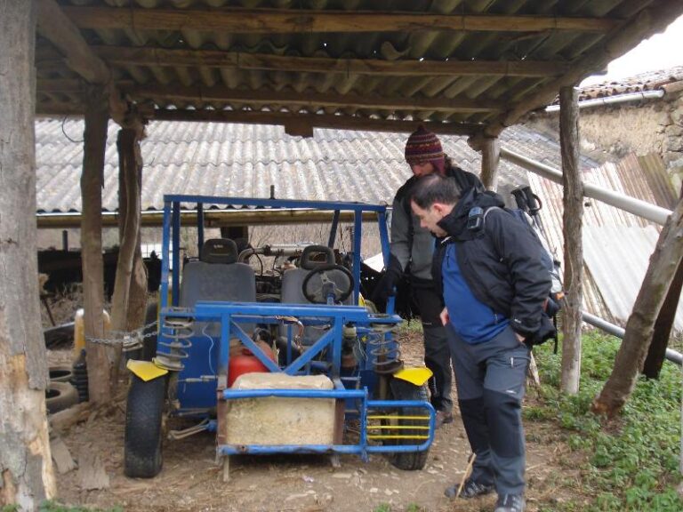 Observant un cotxe rudimentari