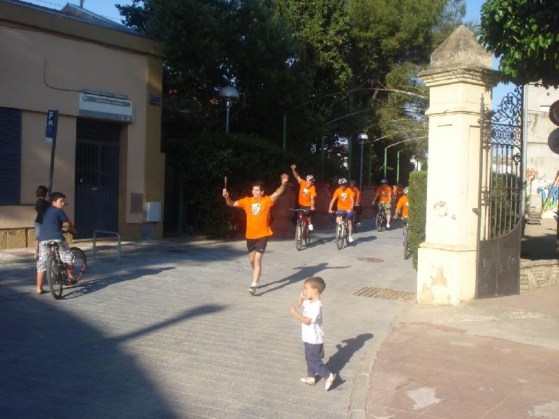 Arribada de la Flama a Masquefa