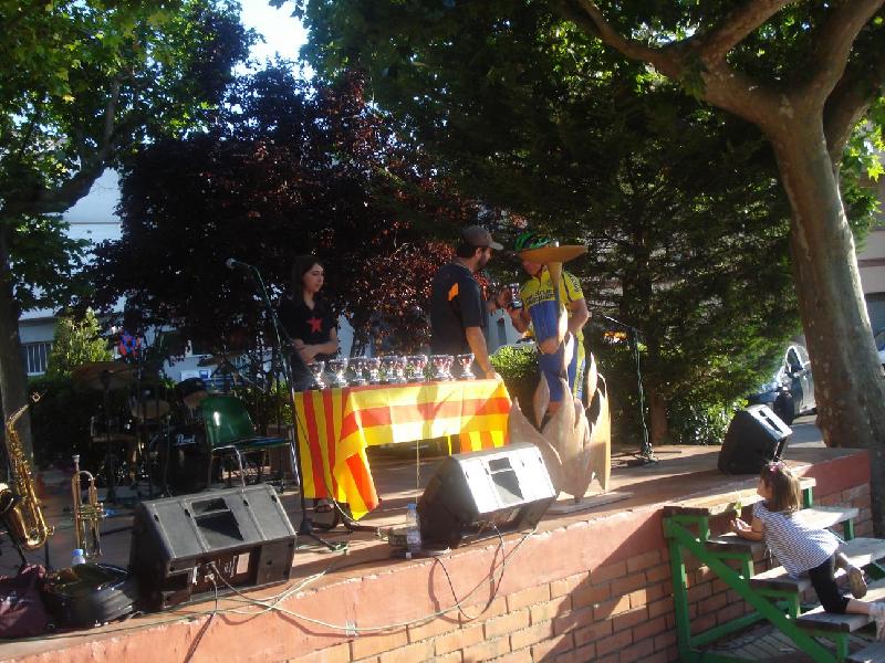 Lliurament de la Flama a la Penya Ciclista