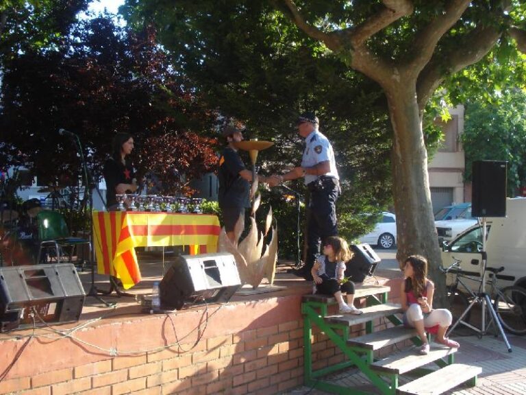 lliurament de la Flama a la Policia