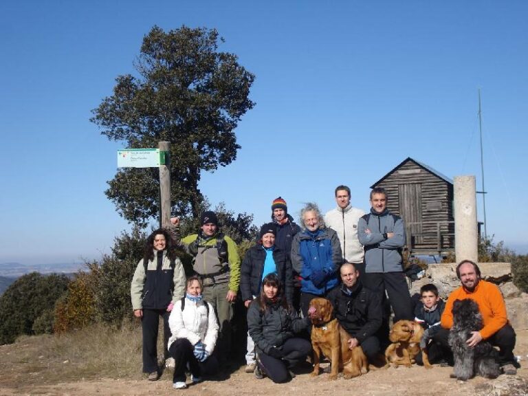 Foto del grup al Puig Castellar
