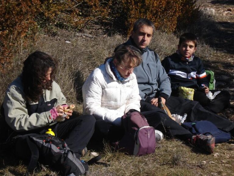 Esmorzant al Puig Castellar