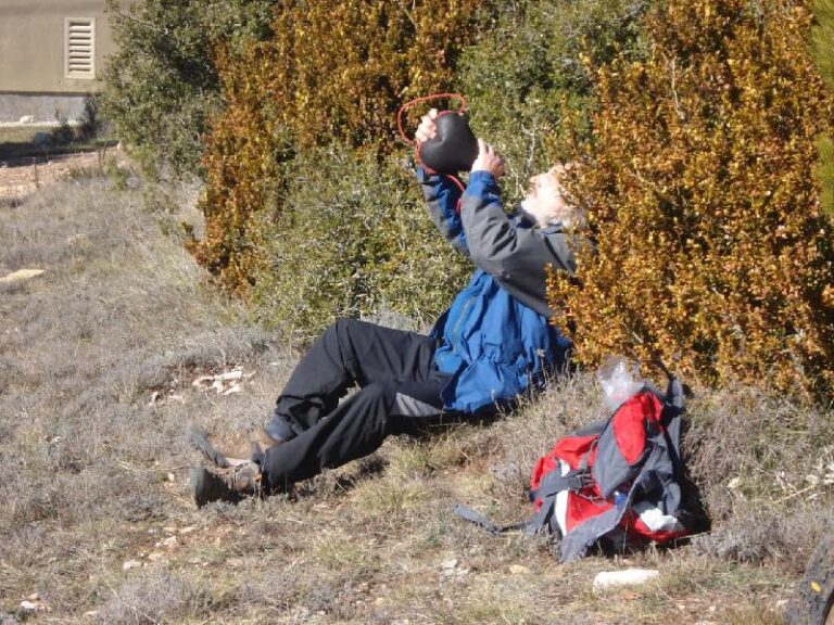 Esmorzant al Puig Castellar