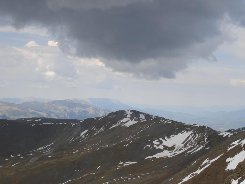 Esquerra:Pedraforca. Centre: Cadi. Proper: Alp