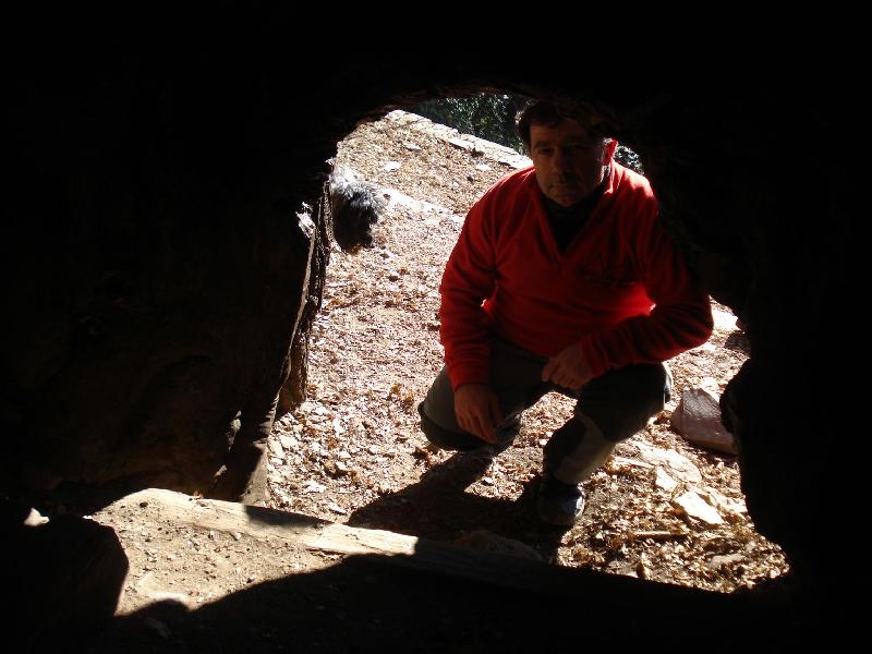 El Jordi entrant dins el Castanyer