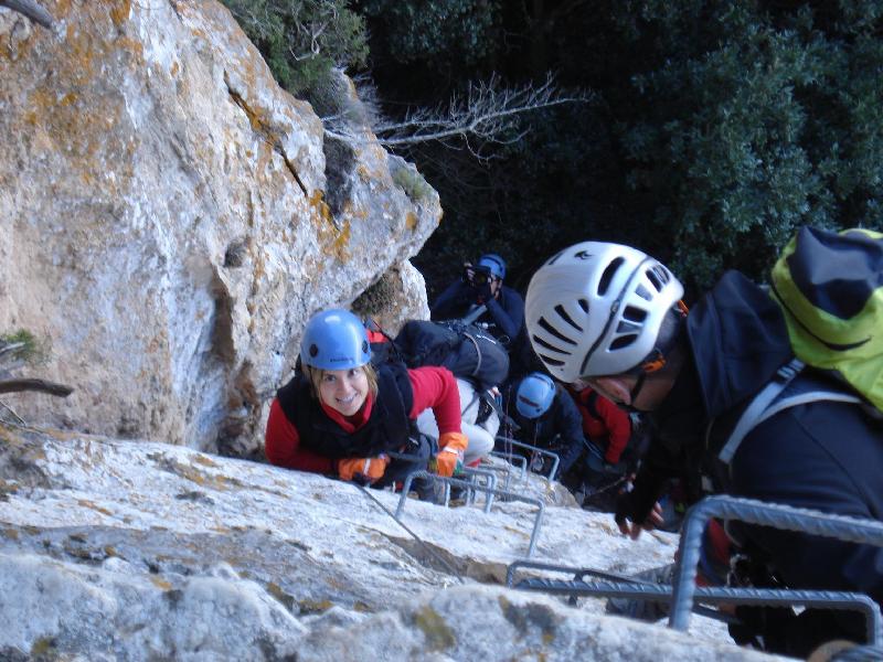 La primera ferrata de la Rocio