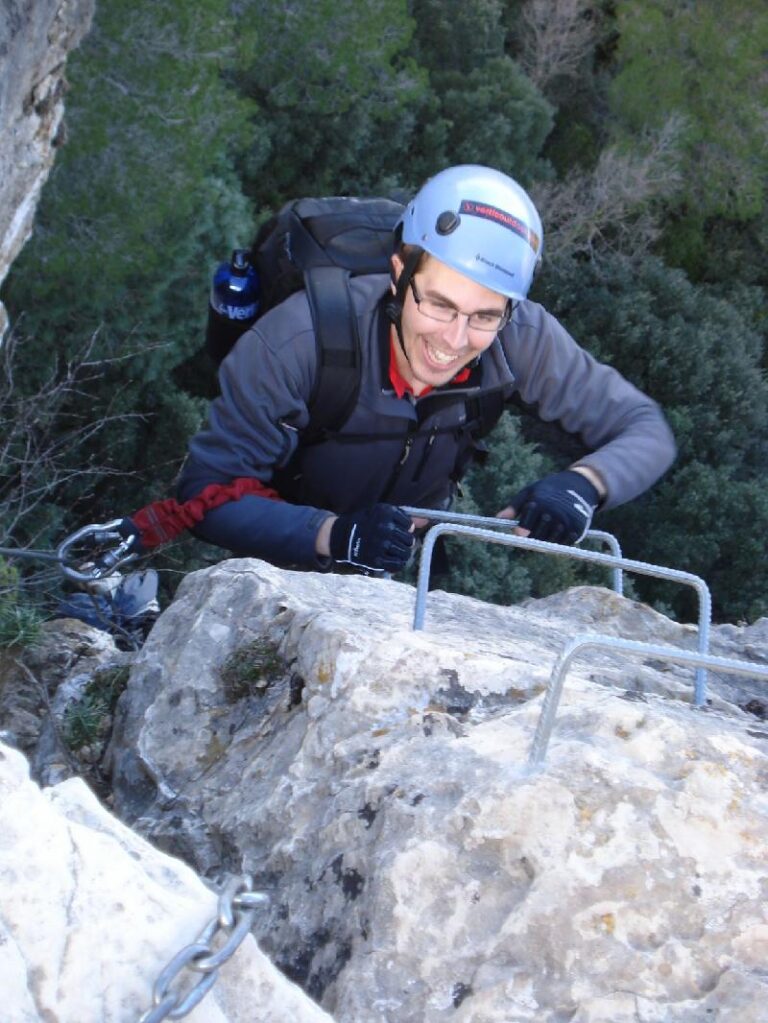 La primera ferrata de Oscar