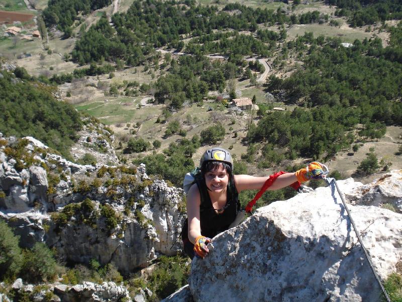 La Montse arriba al final de la via