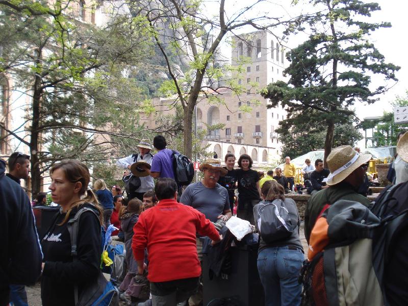 Avituallament final a Montserrat 3