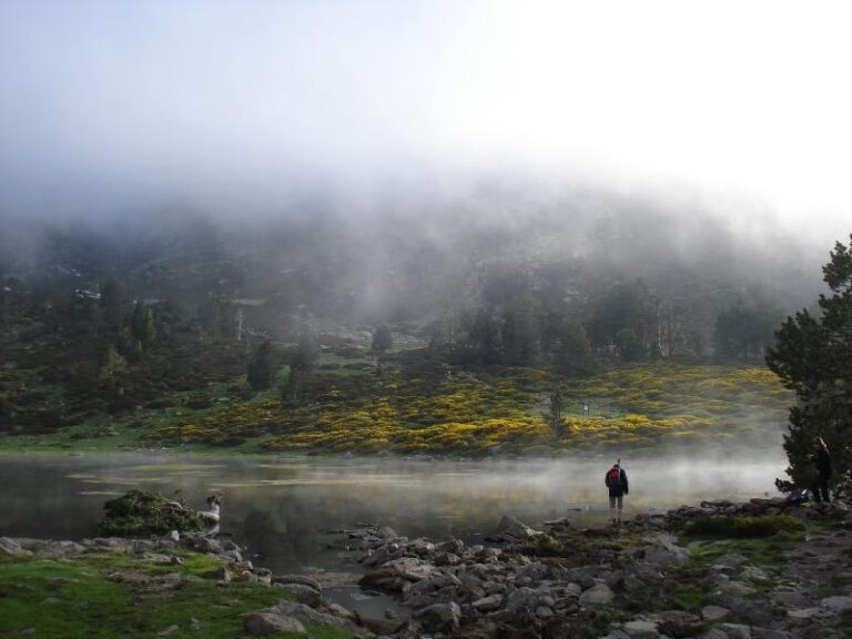 La boira damunt del llac