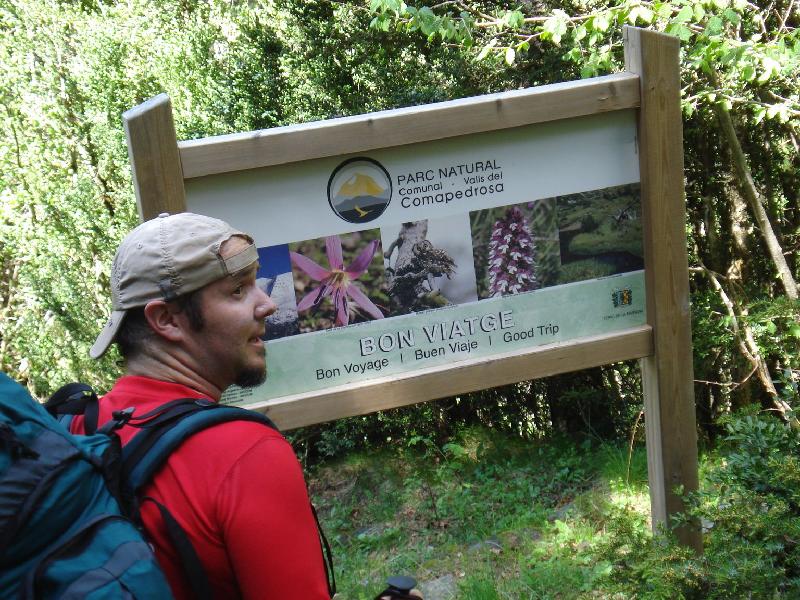 Entrant al Parc Natural de Coma Pedrosa