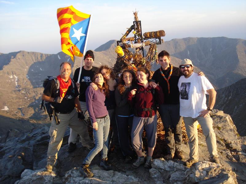 Foto de grup a la creu de ferro