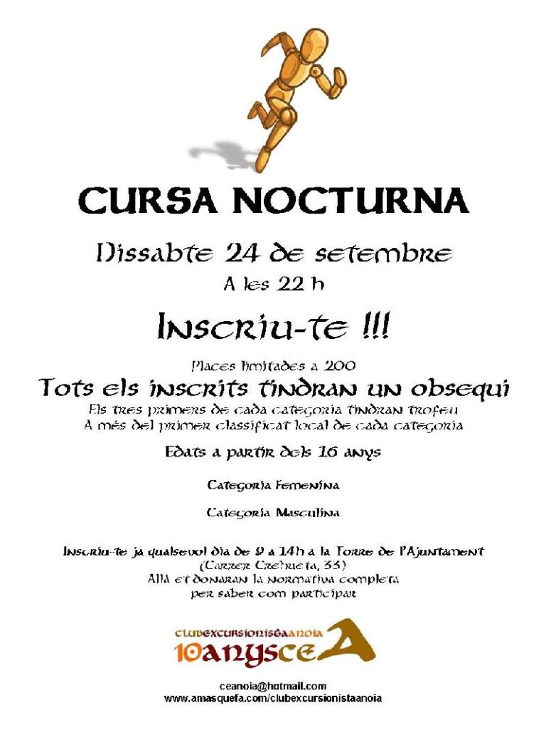 cartell cursa nocturna