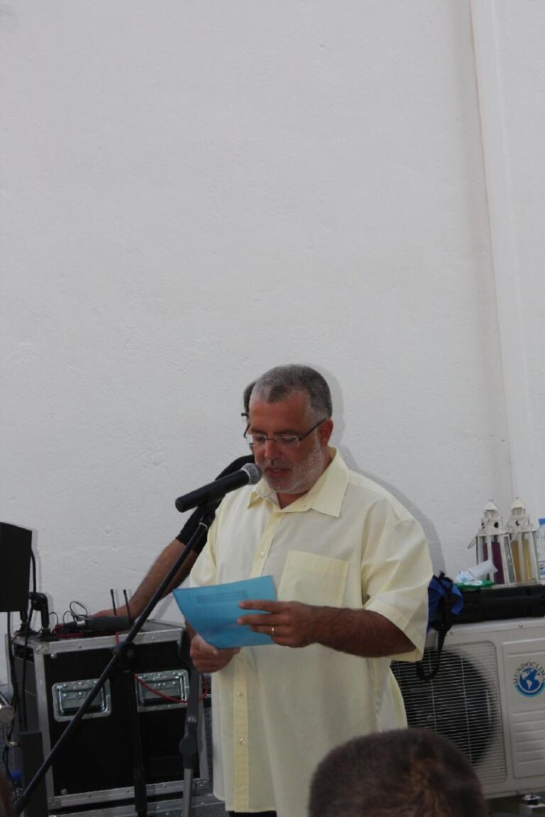 El Alcalde llegeix el Missatge de la Flama