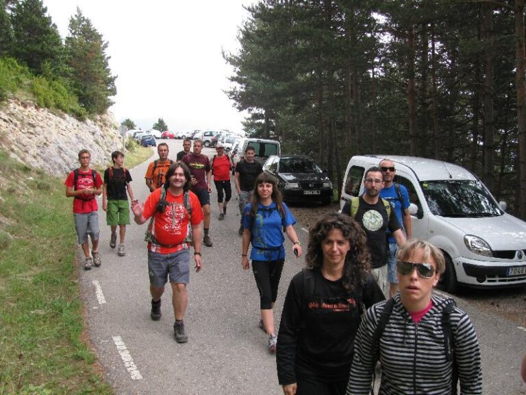 Inici de la ascensio al mirador de gresolet