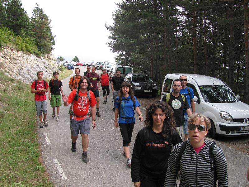 Inici de la ascensio al mirador de gresolet
