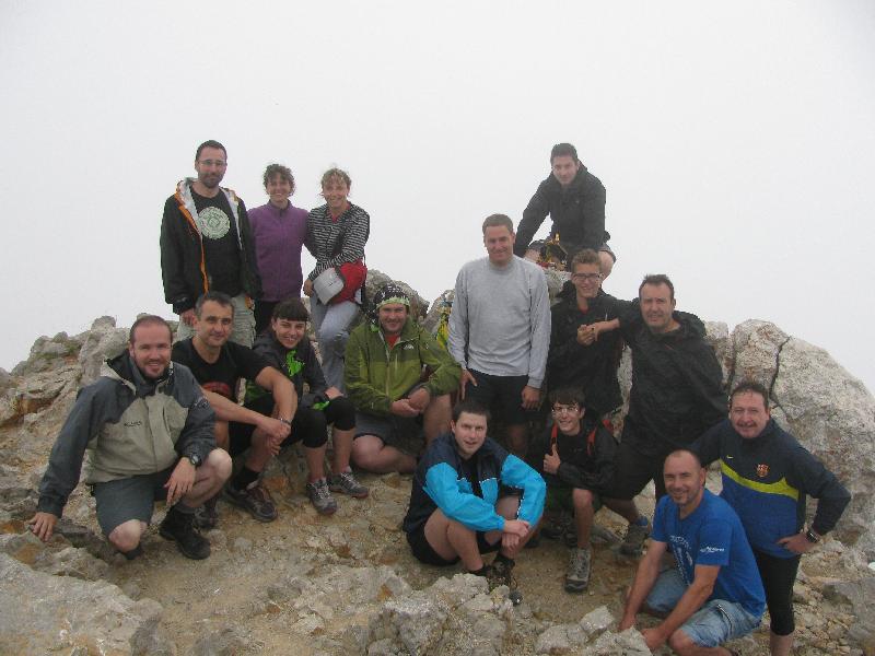 Foto de grup al cim