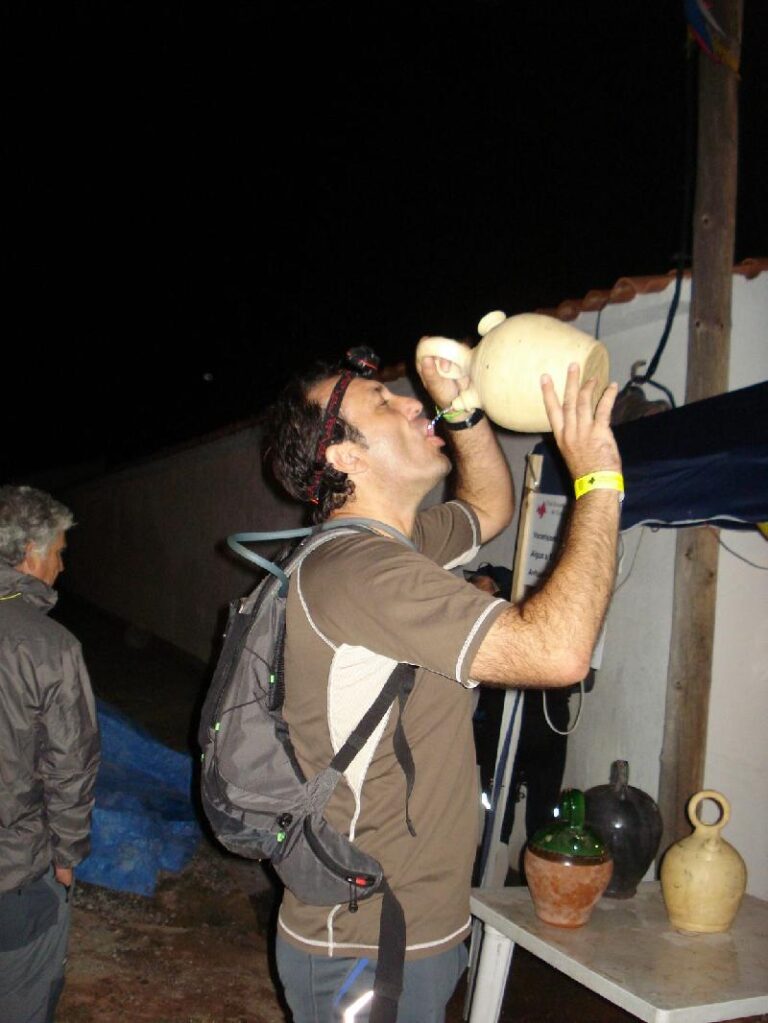 Fernando hidratant-se a Vacarisses