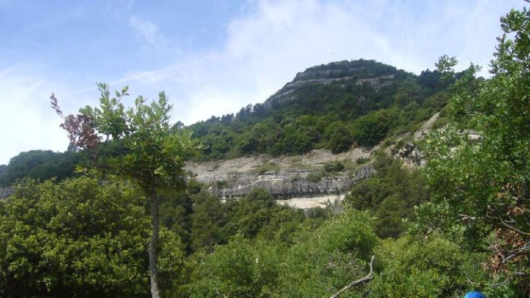 Vista del tram de la ferrata fins al Puigsagordi