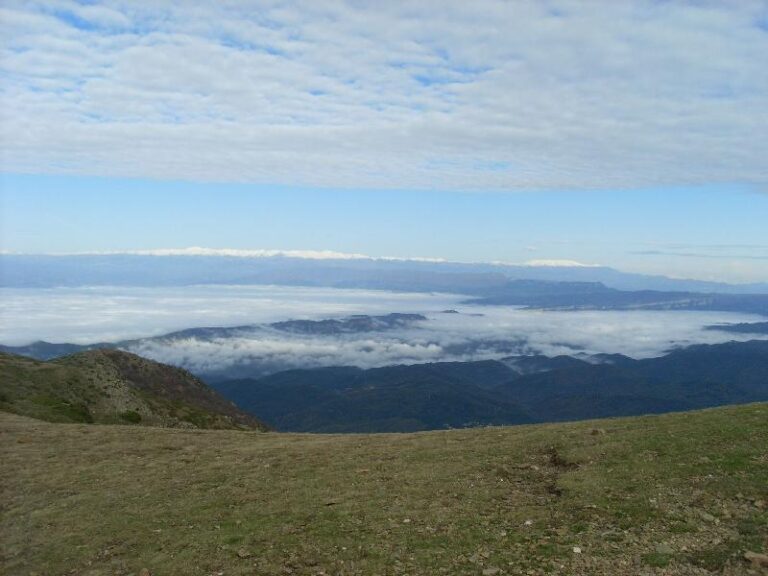 Mirant cap el nord. Al fons, el Canigo