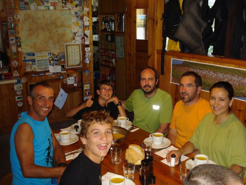 Sopant al Refugi d'Amitges amb en Pep i l'Alexandra