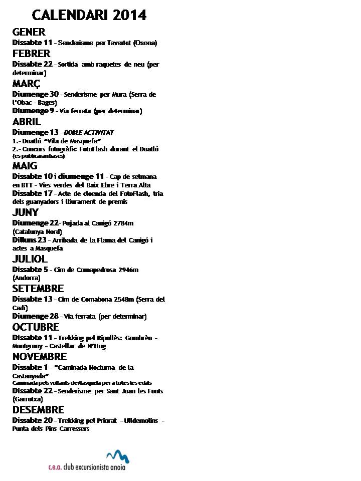 calendari 2014